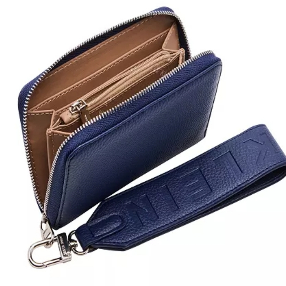 Anne Klein Zip Wallet - Navy Blue **NWT*" - Picture 3 of 4